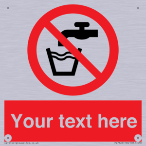 Custom prohibition not drinking water